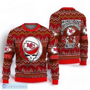NFL Kansas City Chiefs x Gratefull Ugly Sweater Christmas Gift For Fans Product Photo 1