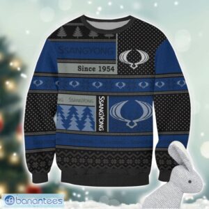 SsangYong Motor Logo Ugly Christmas Sweater For Fans Men And Women Christmas Gift Ideas Product Photo 2