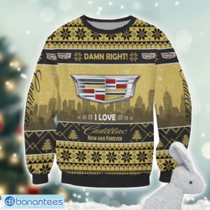 Cadillac Damn Right I Lover Cadillac Now And Forever 3D Ugly Christmas Sweater Christmas Gift Product Photo 2