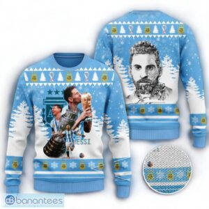 Messi Ugly Sweater Christmas Gift For Fans Product Photo 1