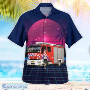 Dordrecht, Netherlands, Brandweer Zuid-Holland Zuid Hawaiian Shirt Product Photo 3