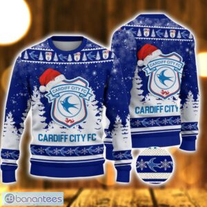 Cardiff City F.C Ugly Christmas Sweater Holiday Gift Ideas For Men And Women Product Photo 1