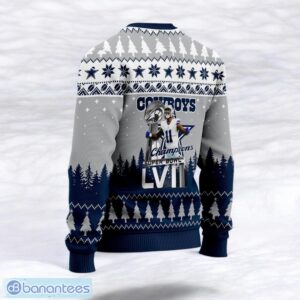 Dallas Cowboys Micah Parsons #11 Super Bowl LVII 2023 Champions Sport Player 3D Ugly Christmas Sweater Product Photo 3