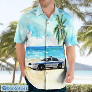 Chicago, Illinois, Chicago Police Department Crown Victoria Hawaiian Shirt Product Photo 3