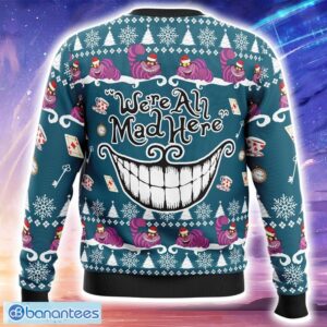 We’re All Mad Here Alice in Wonderland Ugly Christmas Sweater Trending Holidays For Men Women Fans - We’re All Mad Here Alice in Wonderland Ugly Christmas Sweater_2