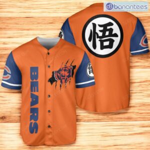 Chicago Bears Dragon Ball Baseball Jersey Shirt For Men And Women Product Photo 1