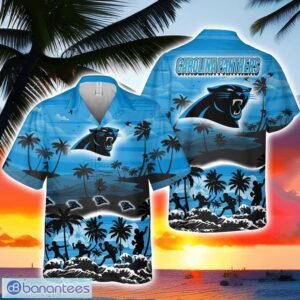 Carolina Panthers Tropical Hawaiian Shirt Beach Shirt For Men And Women Team Shirt Product Photo 1