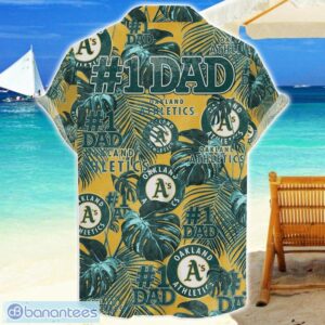 Oakland Athletics Dad Hawaiian Father’s Day Gift For Dad Grandpa MLB Sports Beach Shirt Product Photo 2