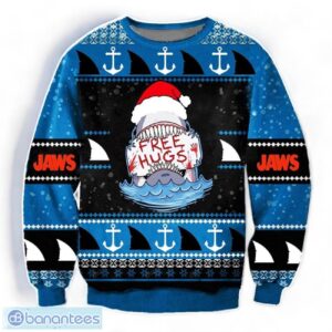 Shark Free Hugs 3D Ugly Sweater Christmas Gift For Fans Product Photo 1