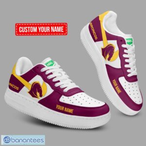 Brisbane Broncos Custom Name Personalized NRL Air Force 1 Shoes For Fans Product Photo 2