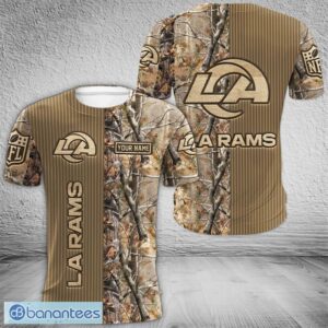 Los Angeles Rams 3D Hoodie, Bomber, 3D T Shirt Veteran All OVer Print For Fans Custom Name - Los Angeles Rams All OVer Print 3D Hoodie_8