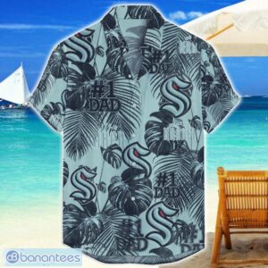 Seattle Kraken Dad Hawaiian Father’s Day Gift For Dad Grandpa NHL Sports Beach Shirt Product Photo 1