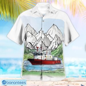 Maryland, Baltimore City Fire Department Fireboat Hawaiian Shirt Men Women Beach Shirt Product Photo 3