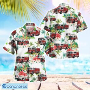 Purchase, New York, Purchase Fire Department Summer Hawaiian Shirt For Men Women Product Photo 1