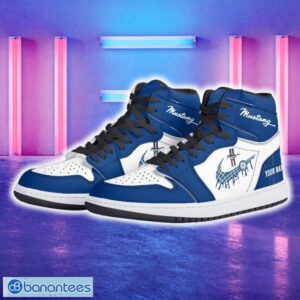 Ford Mustang Car Air Jordan 1 Hightop Shoes New For Fans Gift AJ1 Sneaker Custom Name - Ford_Mustang Air Jordan 1 Hightop Shoes_5