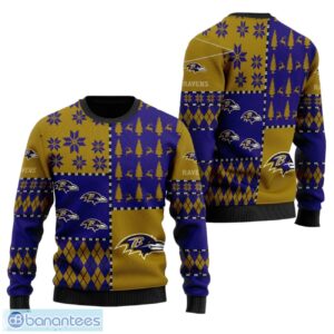 Baltimore Ravens Christmas All Over Print Sweaters Best Christmas Gift For Ravens Fans Product Photo 1