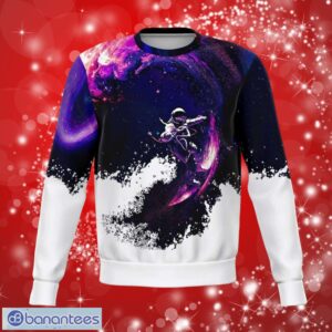 Astro Surf Galaxy Full Over Print Gifts Christmas 3D Sweater Shirt Product Photo 1