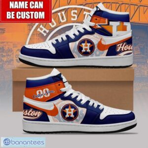 Houston Astros Custom Name Number Limited Air Jordan Hightop Shoes JD1 Sneakers Product Photo 1