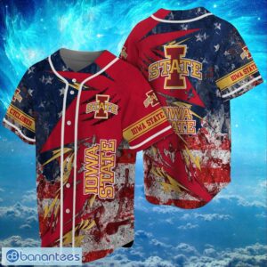 NCAA Iowa State Cyclones Logo Design Baseball Jersay Shirt Full Print Product Photo 1