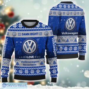 Volkswagen Damn Right I Lover Volkswagen Now And Forever 3D Ugly Christmas Sweater Christmas Gift Product Photo 1