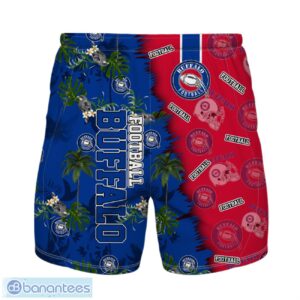 Buffalo Football Team Hawaiian Shirt And Shorts Custom Name Number Tropical Style Hawaiian Shirt Product Photo 2