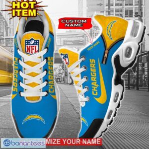 NFL Los Angeles Chargers Custom Name TN Sport Shoes Air Cushion Sport Sneakers Product Photo 3