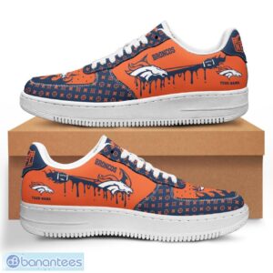 Personalized Name Denver Broncos Drip Air Force Shoes Men Women Sneakers Product Photo 1