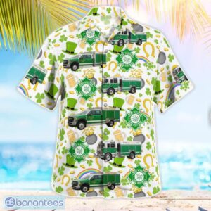 Rochester, Monroe County, New York, Point Pleasant Fire Department, St Patrick's Day Hawaiian Shirt Product Photo 3