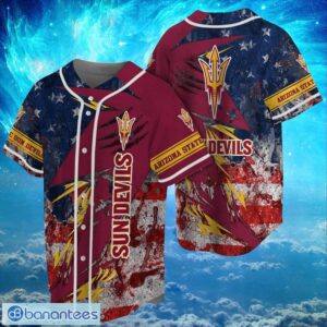 NCAA Arizona State Sun Devils Logo Design Baseball Jersay Shirt Full Print Product Photo 1