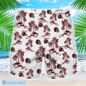 Coconut design Logo Washington Team Hawaiian And Shorts All Printed Beach Set For Fans Custom Name Product Photo 2