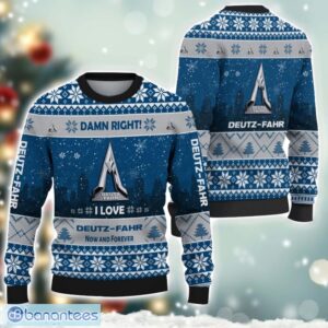 Deutz-Fahr Damn Right I Lover Deutz-Fahr Now And Forever 3D Ugly Christmas Sweater Christmas Gift Product Photo 1