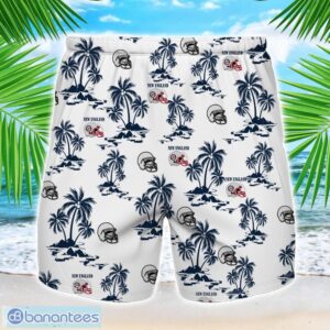 Coconut design Logo New England Team Hawaiian And Shorts All Printed Beach Set For Fans Custom Name Product Photo 2