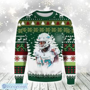 Jaylen Waddle Number 17 Christmas Gift Ugly Christmas Sweater For Men And Women Product Photo 1
