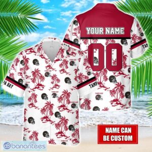 Coconut design Logo Tampa Bay Team Hawaiian And Shorts All Printed Beach Set For Fans Custom Name Product Photo 1
