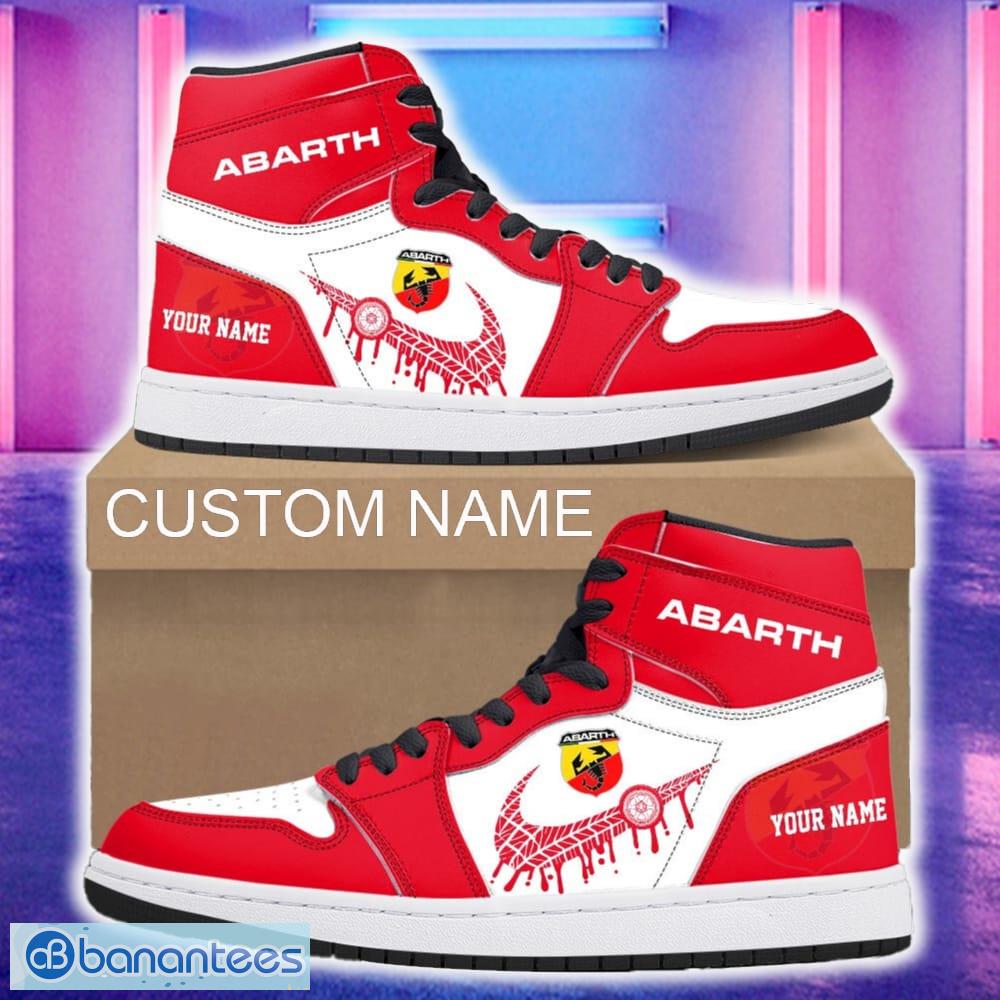 abarth car air jordan 1 hightop shoes new for fans gift aj1 sneaker custom name image Abarth Car Air Jordan 1 Hightop Shoes New For Fans Gift AJ1 Sneaker Custom Name - Abarth Air Jordan 1 Hightop Shoes_4