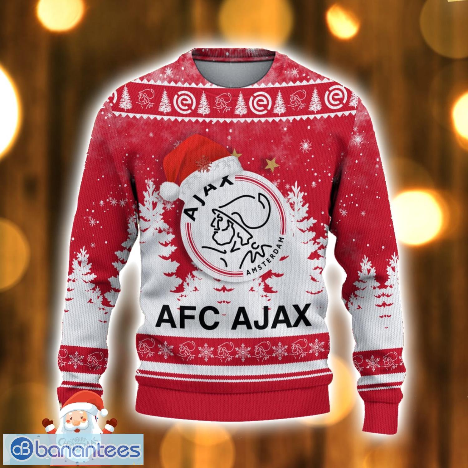 afc ajax 3d sweater gift for men and women ugly christmas sweater 1 image AFC Ajax 3D Sweater Gift For Men And Women Ugly Christmas Sweater Product Photo 2