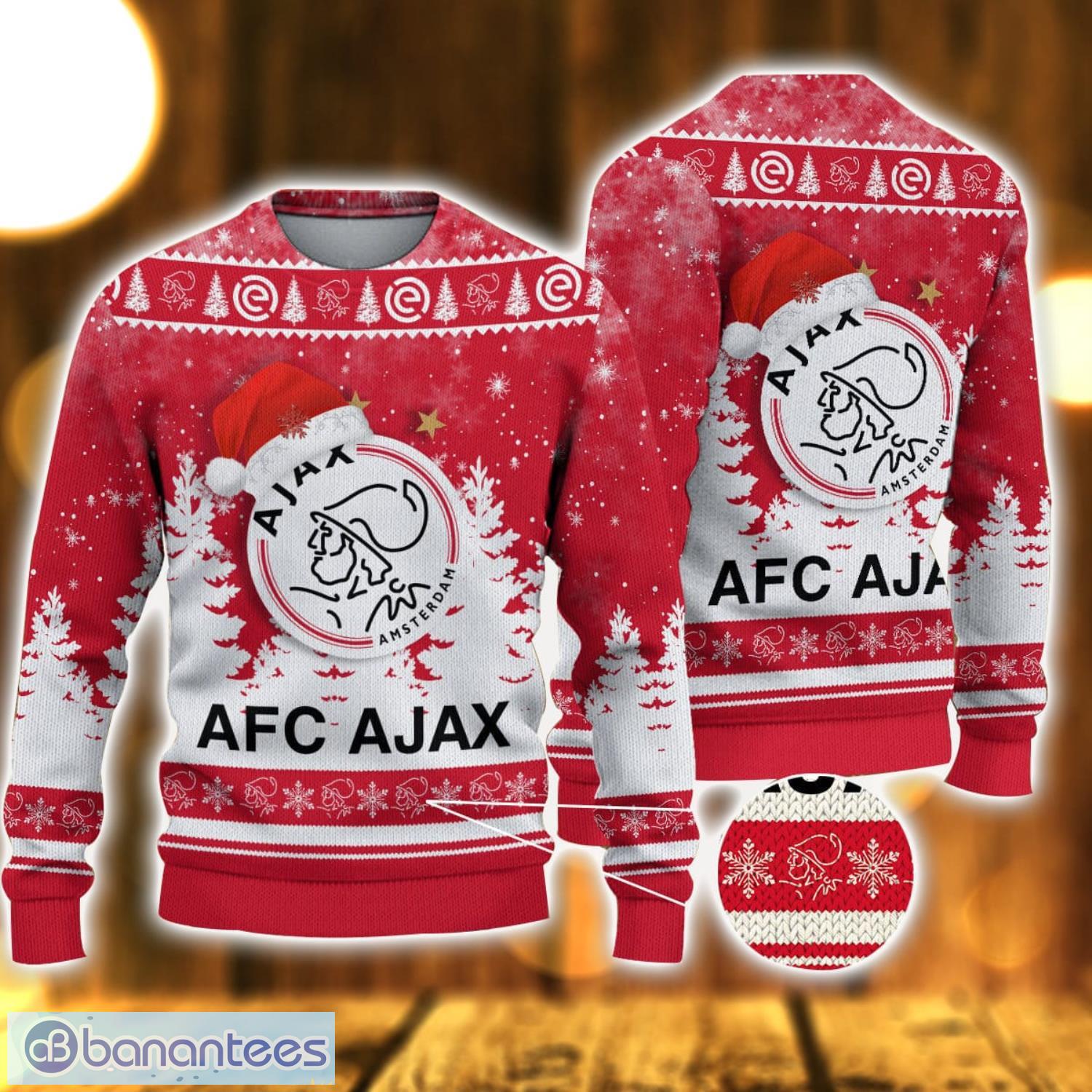 afc ajax 3d sweater gift for men and women ugly christmas sweater image AFC Ajax 3D Sweater Gift For Men And Women Ugly Christmas Sweater Product Photo 1