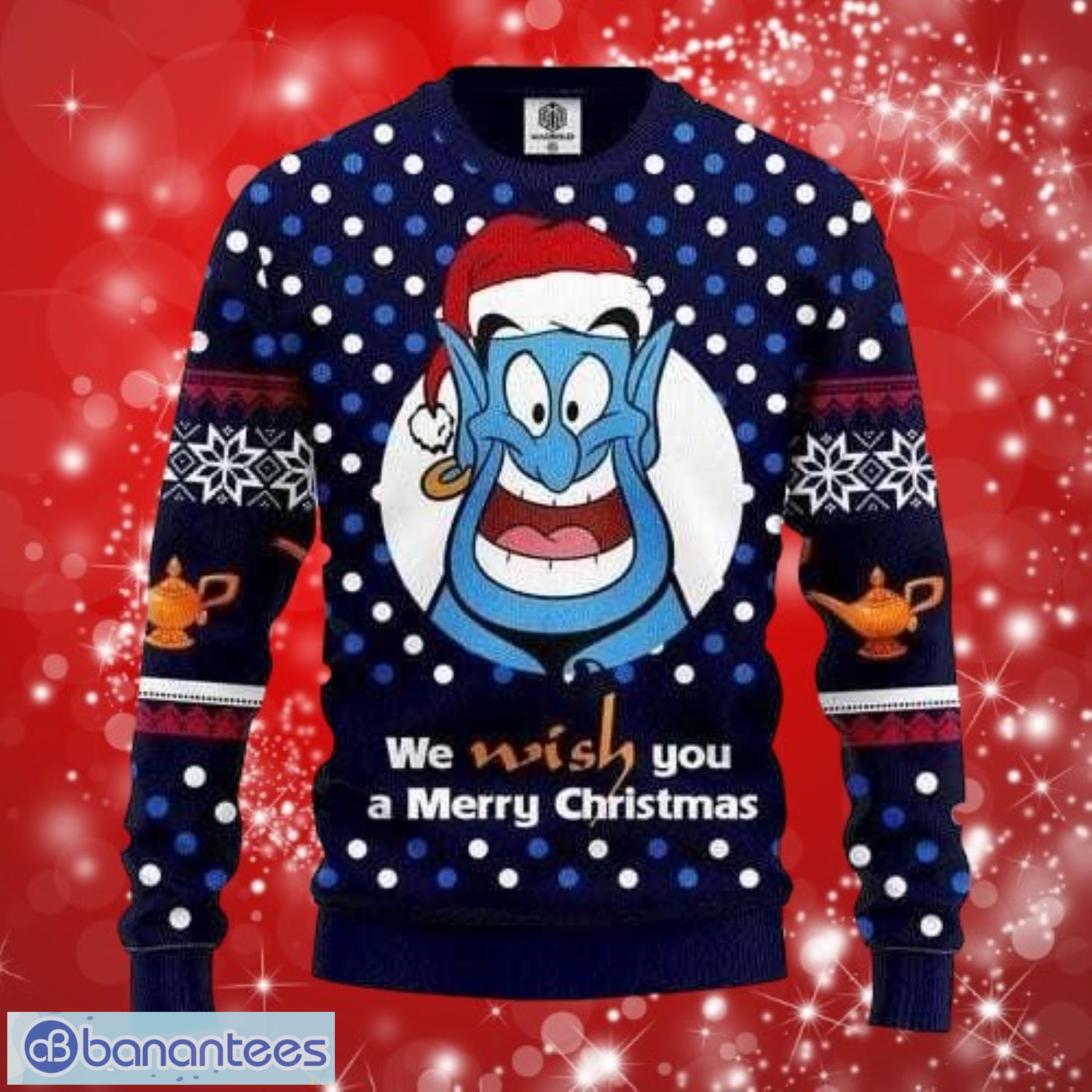 aladdin and the magic lamp wish you merry christmas gifts christmas 3d sweater shirt image Aladdin And The Magic Lamp Wish You Merry Christmas Gifts Christmas 3D Sweater Shirt Product Photo 1