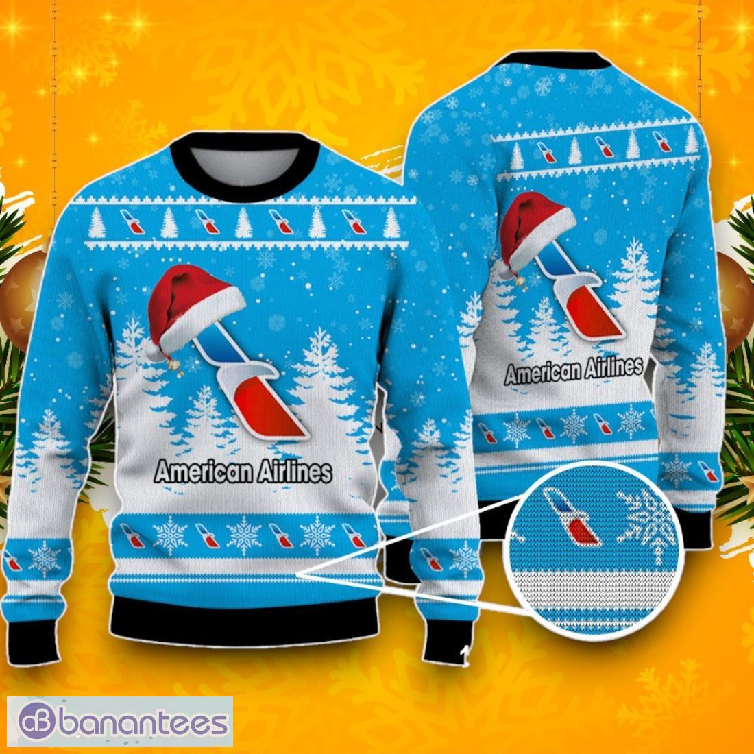 american airlines ugly christmas sweater best gift ideas 2024 for fans image American Airlines Ugly Christmas Sweater, Best Gift Ideas 2024 For Fans Product Photo 1