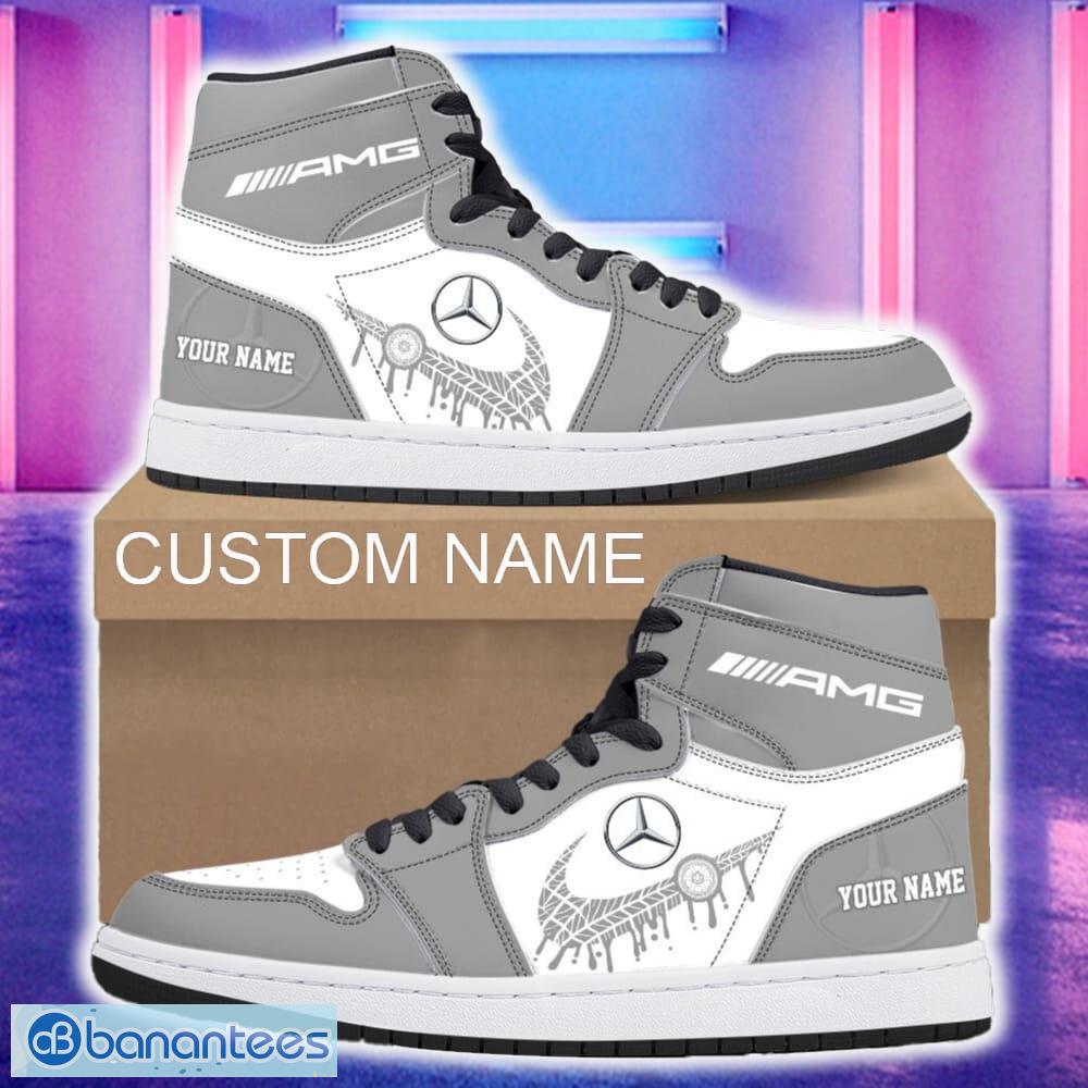 amg car air jordan 1 hightop shoes new for fans gift aj1 sneaker custom name image AMG Car Air Jordan 1 Hightop Shoes New For Fans Gift AJ1 Sneaker Custom Name - AMG Air Jordan 1 Hightop Shoes_4