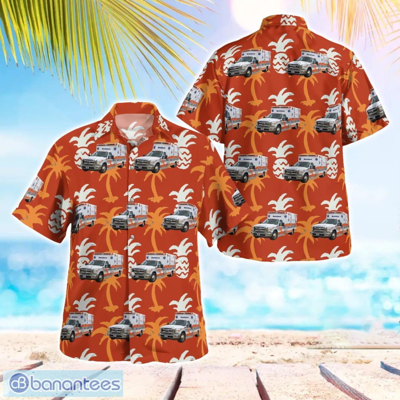 anderson south carolina medshore ambulance service hawaiian shirt image Anderson, South Carolina, Medshore Ambulance Service Hawaiian Shirt Product Photo 1