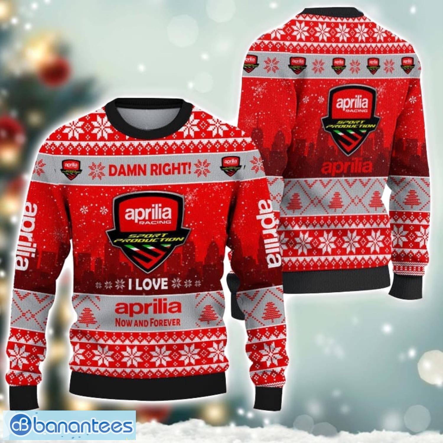 aprilia damn right i lover now aprilia and forever 3d ugly christmas sweater christmas gift image Aprilia Damn Right I Lover Now Aprilia And Forever 3D Ugly Christmas Sweater Christmas Gift Product Photo 1
