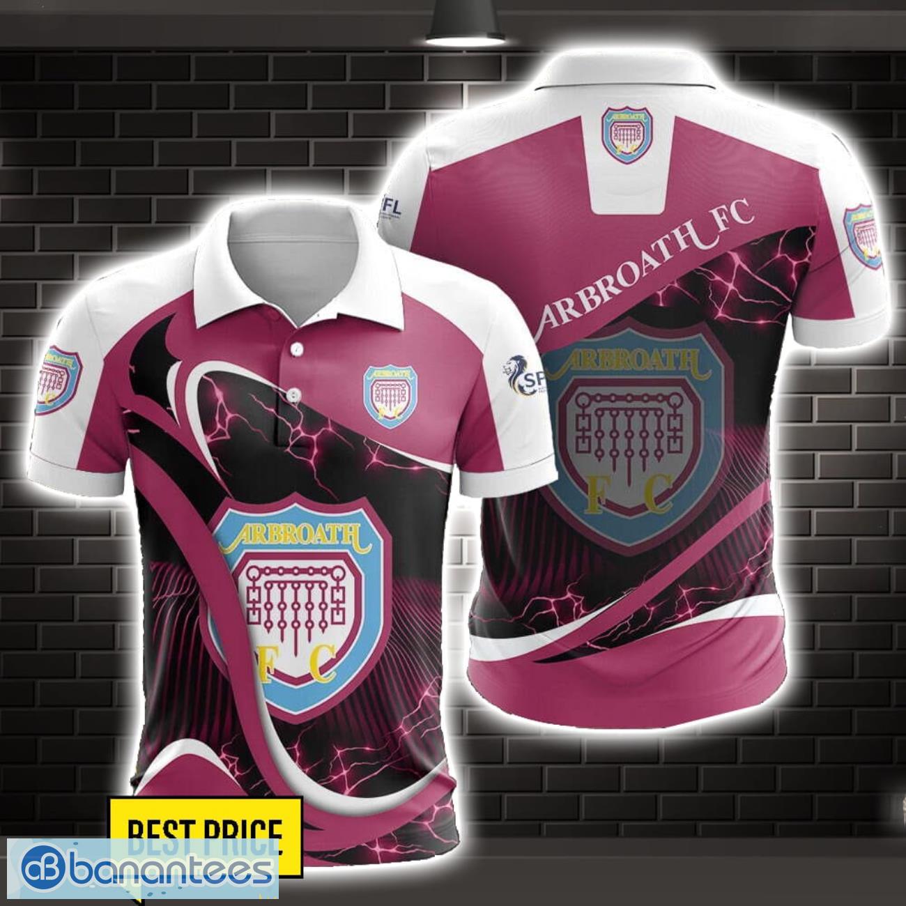 arbroath fc 3d polo shirt special gift for fans holiday gift image Arbroath F.C. 3D Polo Shirt Special Gift For Fans Holiday Gift Product Photo 1