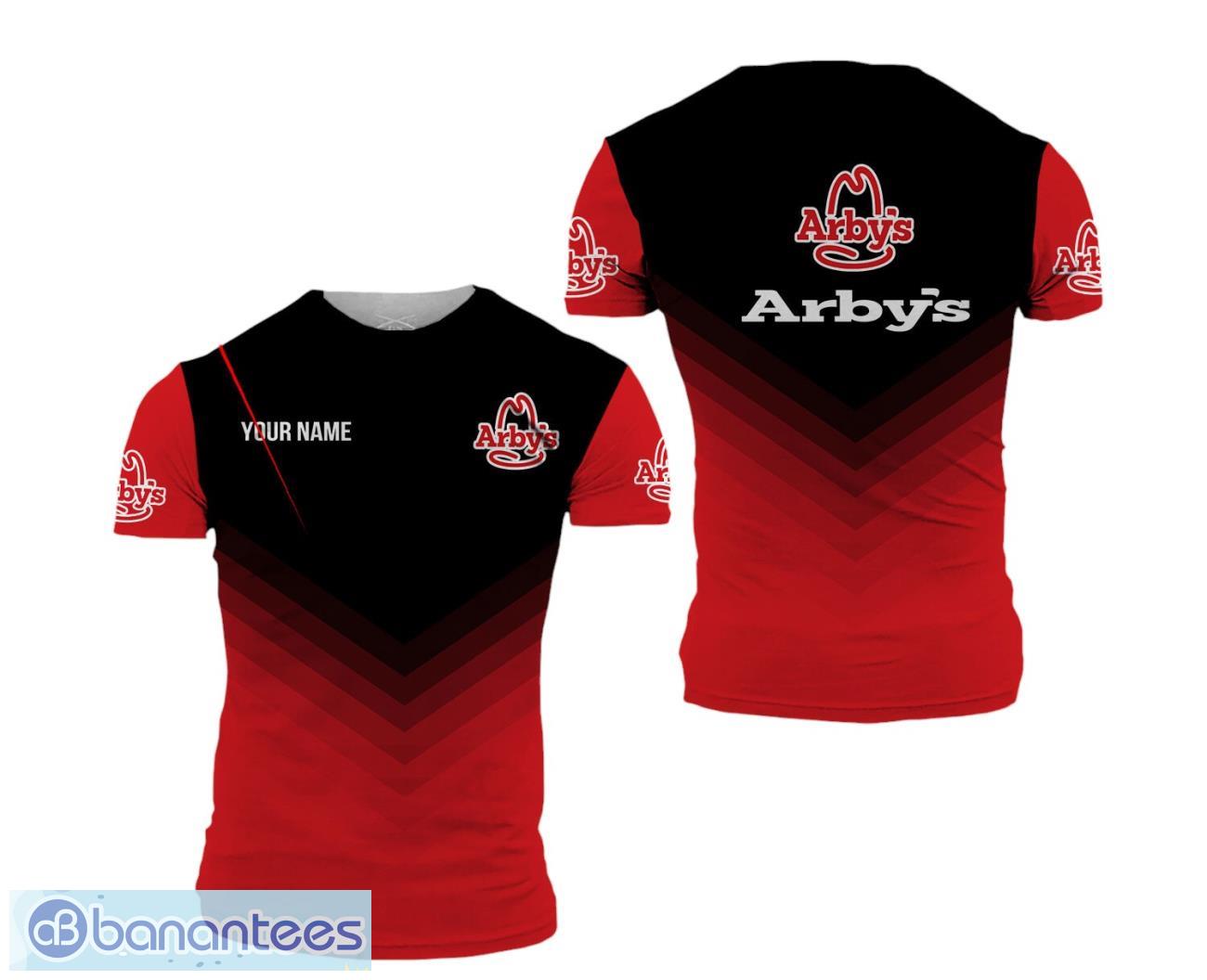 arbys logo 3d t shirt for fans image Arby's Logo 3D T Shirt For Fans Product Photo