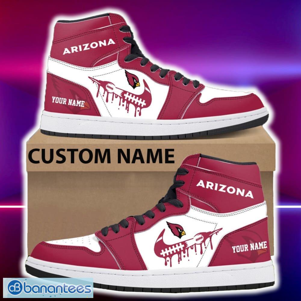 arizona cardinals air jordan hightop shoes new custom name for fans gift sneaker image Arizona Cardinals Air Jordan Hightop Shoes New Custom Name For Fans Gift Sneaker - Arizona Cardinals Air Jordan Hightop Shoes Photo 4