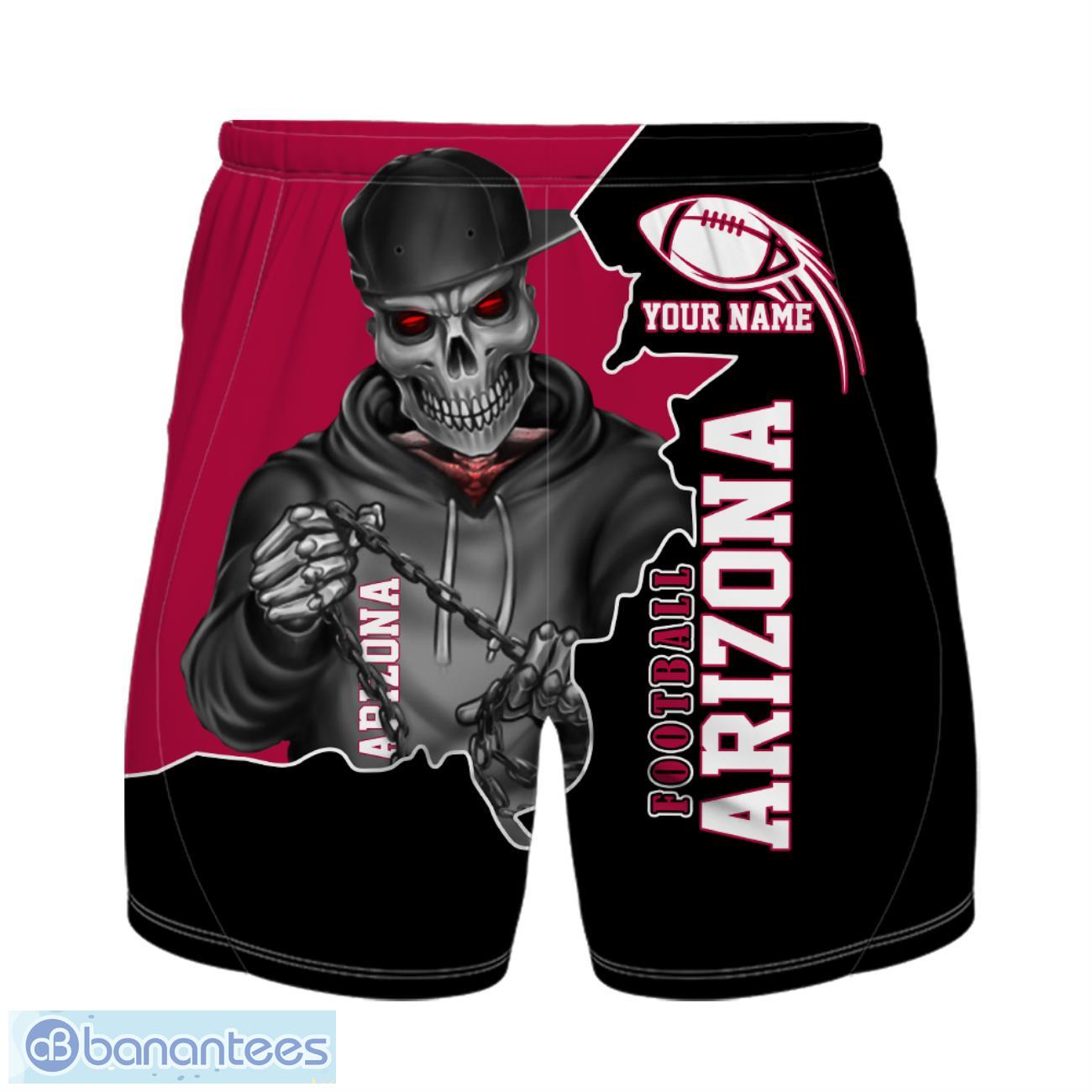 arizona football team hawaiian shirt and shorts personalized name and number for fans 1 image Arizona Football Team Hawaiian Shirt And Shorts Personalized Name And Number For Fans Product Photo 2
