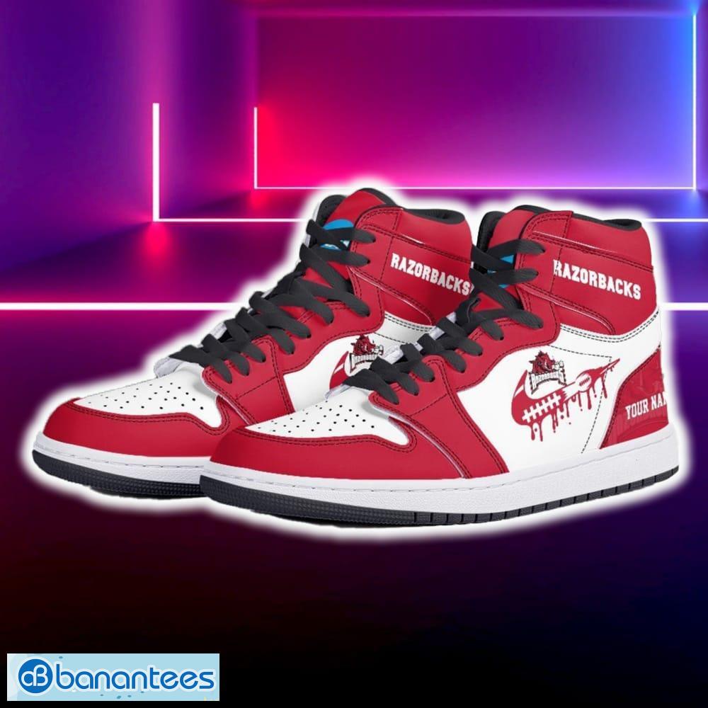 arkansas razorbacks air jordan hightop shoes new custom name for fans gift sneaker 1 image Arkansas Razorbacks Air Jordan Hightop Shoes New Custom Name For Fans Gift Sneaker - Arkansas Razorbacks Air Jordan Hightop Shoes Photo 5