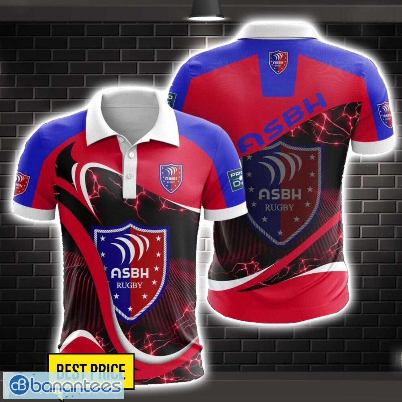 as beziers herault 3d polo shirt special gift for fans holiday gift image AS Beziers Herault 3D Polo Shirt Special Gift For Fans Holiday Gift Product Photo 1