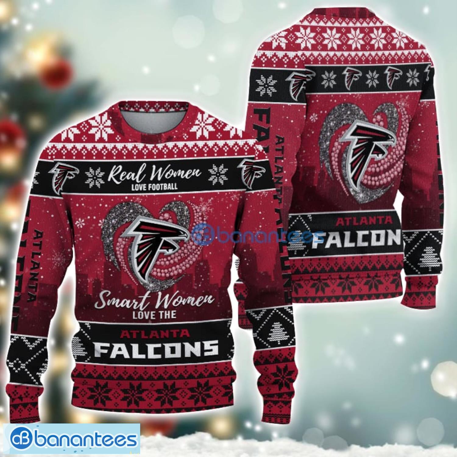 atlanta falcons logo ugly christmas sweater for fans men and women christmas gift ideas 1 image Atlanta Falcons Logo Ugly Christmas Sweater For Fans Men And Women Christmas Gift Ideas Product Photo 2
