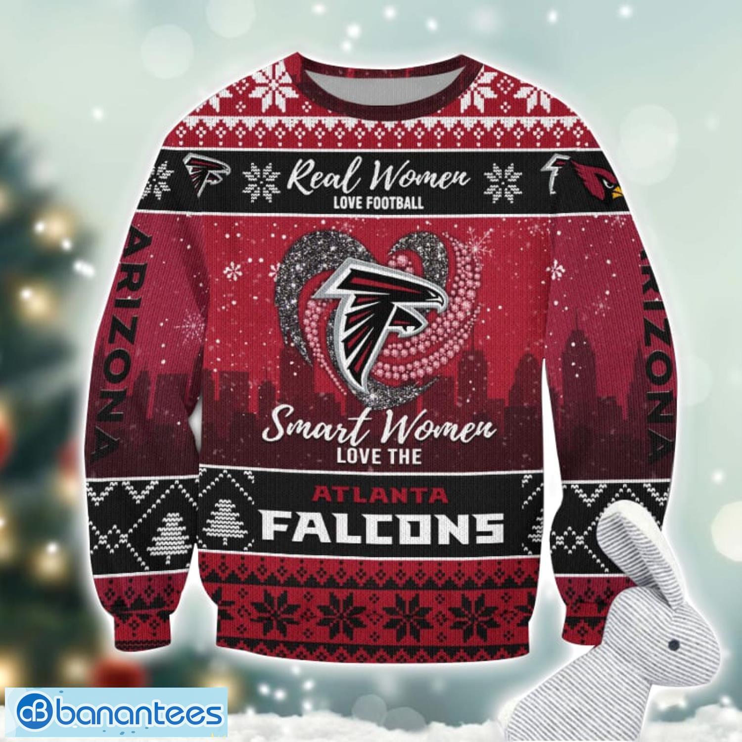 atlanta falcons logo ugly christmas sweater for fans men and women christmas gift ideas image Atlanta Falcons Logo Ugly Christmas Sweater For Fans Men And Women Christmas Gift Ideas Product Photo 1